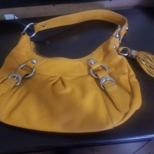 Mustard yellow handbag